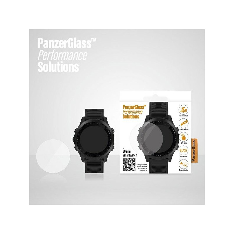 „PanzerGlass“ išmaniojo laikrodžio ekrano apsauga, skirta „Garmin“ / „Huawei“ 36 mm išmaniesiems laikrodžiams