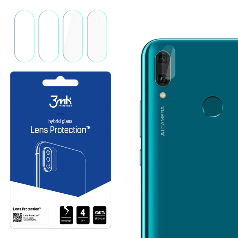 3mk objektyvo apsauginis kameros stiklas, skirtas Huawei Y9 2019