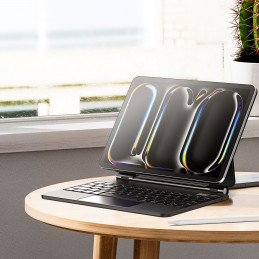 „Dux Ducis“ klaviatūros dėklas (MK serija) su „Bluetooth“ klaviatūra, skirtas „iPad Pro 11“ (2024 m.) – juodas