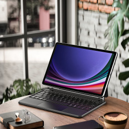 „Dux Ducis“ klaviatūros dėklas (MK serijos) su „Bluetooth“ klaviatūra, skirtas „Samsung Galaxy Tab S9 / S8 / S7“ – juoda...