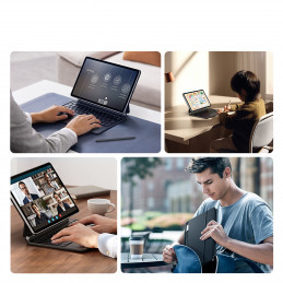 „Dux Ducis“ klaviatūros dėklas (MK serijos) su „Bluetooth“ klaviatūra, skirtas „Samsung Galaxy Tab S9 / S8 / S7“ – juoda...