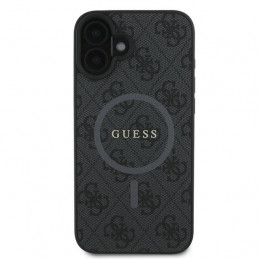 „Guess 4G Ring Classic Logo MagSafe“ dėklas, skirtas „iPhone 16 Plus“ – juodas