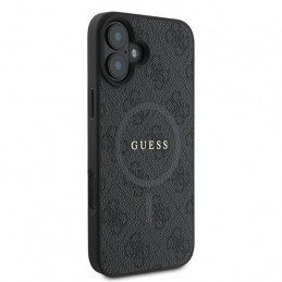 „Guess 4G Ring Classic Logo MagSafe“ dėklas, skirtas „iPhone 16 Plus“ – juodas