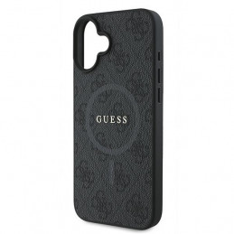 „Guess 4G Ring Classic Logo MagSafe“ dėklas, skirtas „iPhone 16 Plus“ – juodas