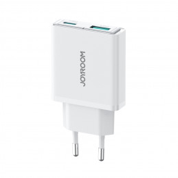 „Joyroom JR-TCF14“ 20 W USB-A USB-C itin plonas sieninis įkroviklis – baltas