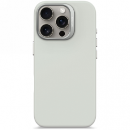 „Decoded“ antimikrobinis silikoninis galinis dėklas su „MagSafe“, skirtas „iPhone 16 Pro“ – pilkas