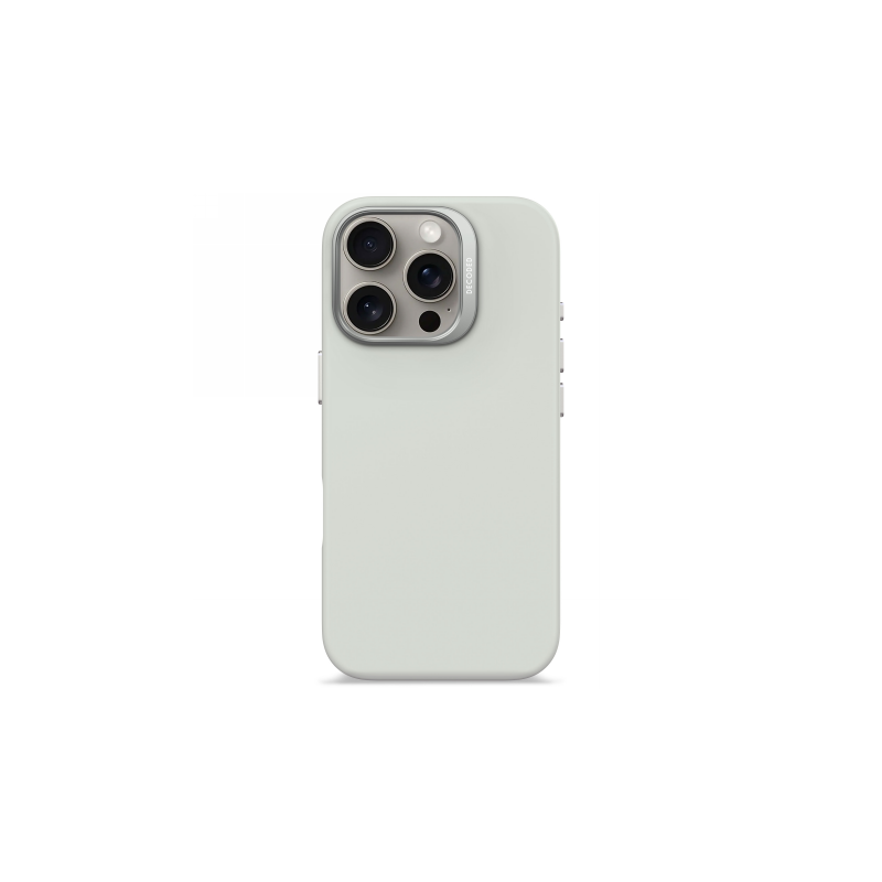 „Decoded“ antimikrobinis silikoninis galinis dėklas su „MagSafe“, skirtas „iPhone 16 Pro“ – pilkas
