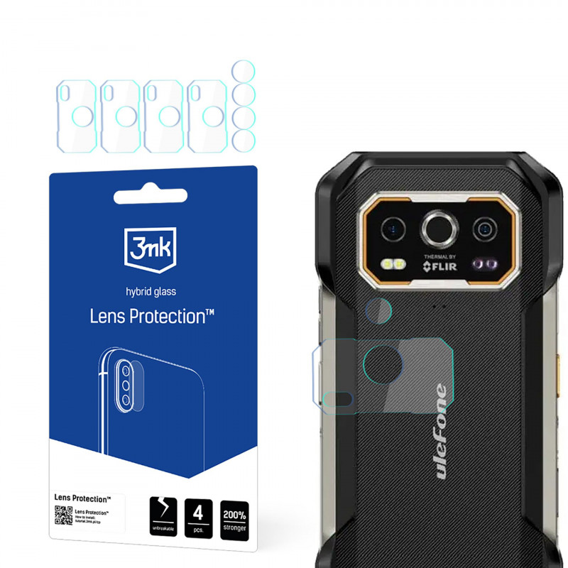 3mk objektyvo apsauginis kameros stiklas, skirtas „Ulefone Armor 27 Pro / 27T Pro“