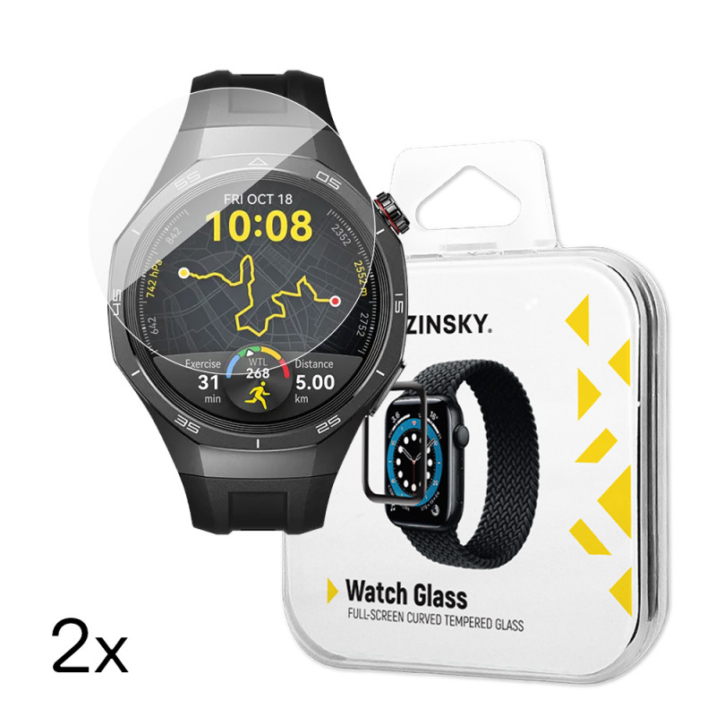 „Wozinsky Full Glue“ grūdintas stiklas, skirtas „Huawei Watch GT 5 / GT 5 Pro / GT 4 / GT 4 Pro / GT 3 / GT 3 Pro 46 mm“...
