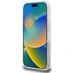 „Guess IML Glitter Circle“ „MagSafe“ dėklas, skirtas „iPhone 16 Pro Max“ – skaidrus