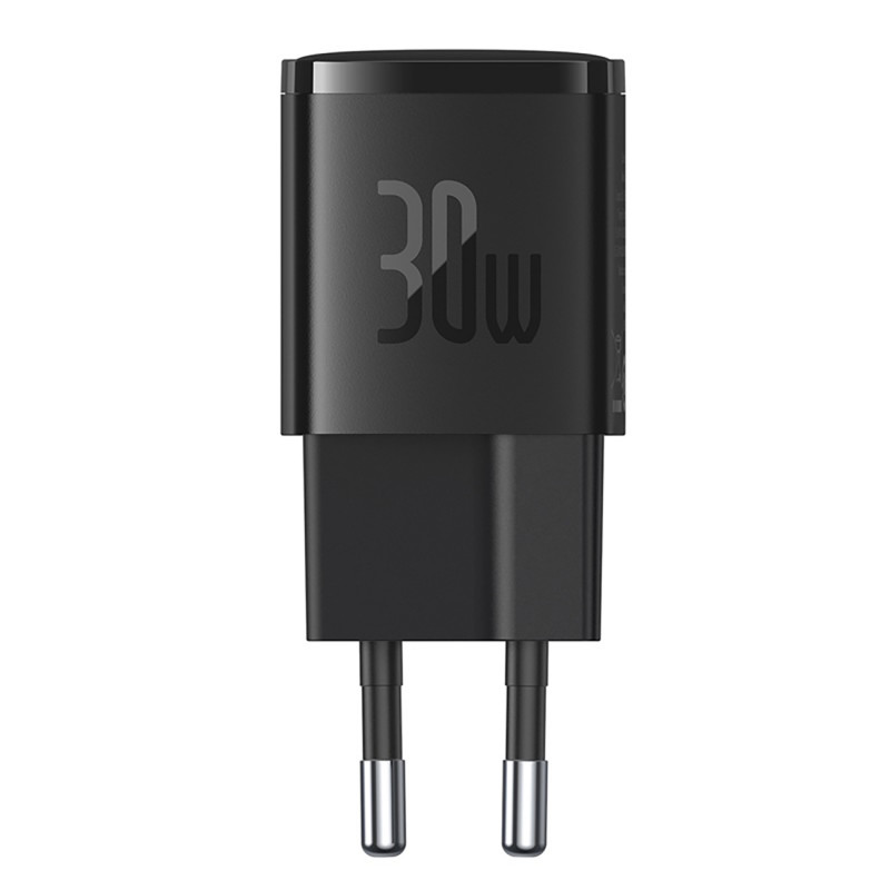 „Baseus Cube Pro“ 30 W USB-C sieninis įkroviklis – juodas