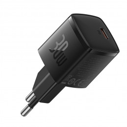 „Baseus Cube Pro“ 30 W USB-C sieninis įkroviklis – juodas