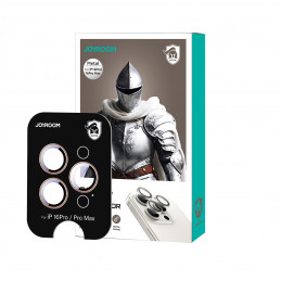 „Joyroom JR-MFY0260“ apsauginis stiklas, skirtas „iPhone 16 Pro/ 16 Pro Max“ lęšiams – juodas
