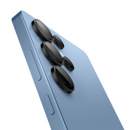 „Spigen Optik Pro GLAS.TR EZ FIT“ 2 kameros dėklų rinkinys, skirtas „Samsung Galaxy S25 Ultra“ – juodas