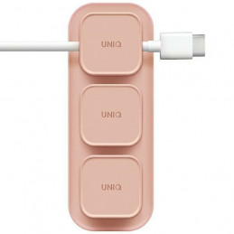 UNIQ Pod Mag magnetinis laidų organizatorius + pagrindas - rožinis