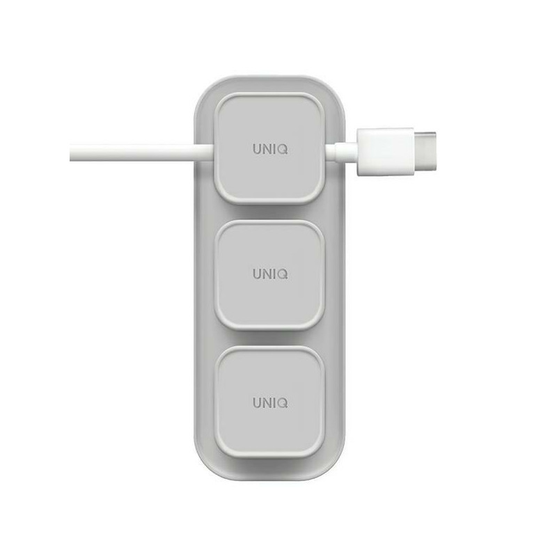 UNIQ Pod Mag magnetinis laidų organizatorius + pagrindas - pilkas