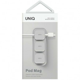 UNIQ Pod Mag magnetinis laidų organizatorius + pagrindas - pilkas