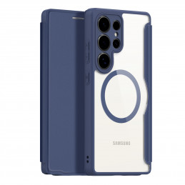 „Dux Ducis Skin X Pro“ dėklas, skirtas „Samsung Galaxy S25 Ultra“ su „MagSafe“ ir dėklu – mėlynas