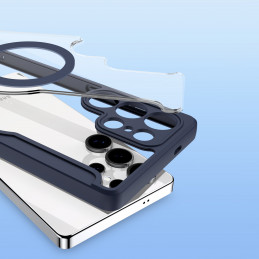 „Dux Ducis Skin X Pro“ dėklas, skirtas „Samsung Galaxy S25 Ultra“ su „MagSafe“ ir dėklu – mėlynas