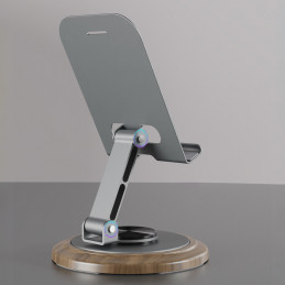 Dudao F17M 360° metalinis telefono stovas - pilkas
