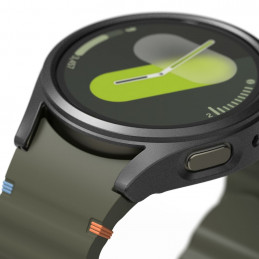 „Ringke“ plonas grūdinto stiklo dėklas + stiklo komplektas, skirtas „Samsung Galaxy Watch 7“ 44 mm – juodas