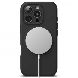 „Ringke“ silikoninis „MagSafe“ dėklas, skirtas „iPhone 16 Pro“ – juodas