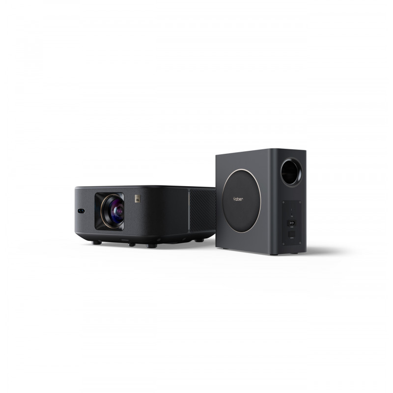 „Yaber K3 Pro LCD FullHD 1080p“ multimedijos projektorius su JBL garsiakalbiais ir žemųjų dažnių garsiakalbiu – juodas