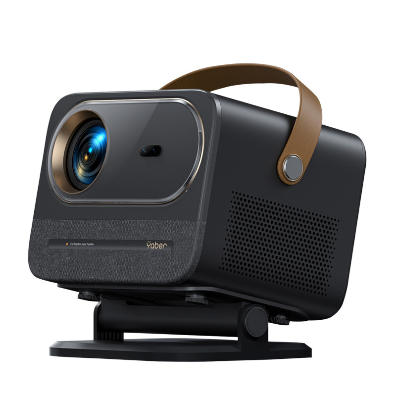 „Yaber U12“ LCD „FullHD 1080p“ multimedijos projektorius su stereo garsiakalbiais – juodas