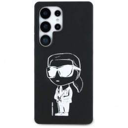 Karl Lagerfeld silikoninis grafiti „Ikonik“ spausdinto logotipo „MagSafe“ dėklas, skirtas „Samsung Galaxy S25 Ultra“ – j...