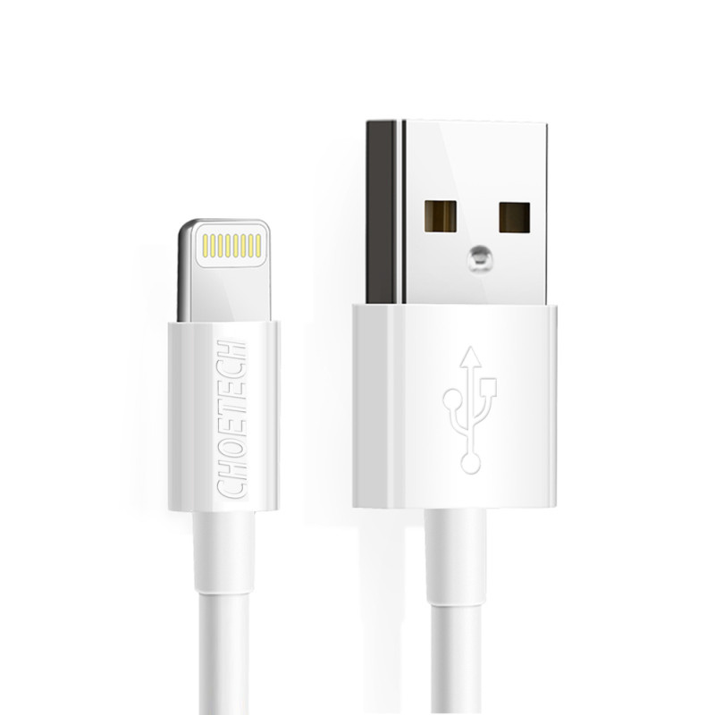 Choetech IP0027 USB-A - Lightning MFi laidas 1,8m - baltas