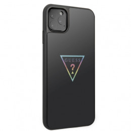 „Guess“ trikampio blizgučių dėklas, skirtas „iPhone 11 Pro Max“ – juodas