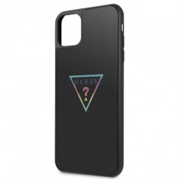 „Guess“ trikampio blizgučių dėklas, skirtas „iPhone 11 Pro Max“ – juodas