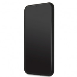 „Guess“ trikampio blizgučių dėklas, skirtas „iPhone 11 Pro Max“ – juodas