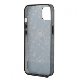 „Guess“ „Bandana Paisley“ dėklas, skirtas iPhone 14 / 15 / 13 6.1" – juodas