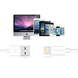 Choetech IP0027 USB-A - Lightning MFi laidas 1,8m - baltas