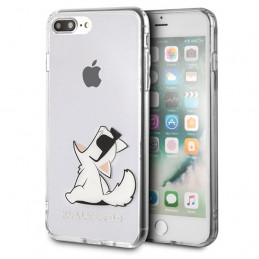 Karl Lagerfeld „Choupette Fun“ dėklas, skirtas „iPhone 7 / 8 Plus“ – permatomas