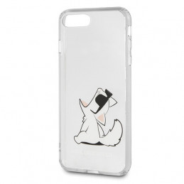 Karl Lagerfeld „Choupette Fun“ dėklas, skirtas „iPhone 7 / 8 Plus“ – permatomas