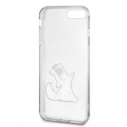Karl Lagerfeld „Choupette Fun“ dėklas, skirtas „iPhone 7 / 8 Plus“ – permatomas