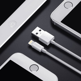 Choetech IP0027 USB-A - Lightning MFi laidas 1,8m - baltas