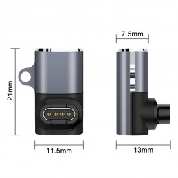 „Wozinsky WAYGS1“ USB-C adapteris, skirtas „Garmin“ išmaniajam laikrodžiui – pilkas