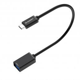 „Wozinsky WOTGY1S“ USB-C 3.0 (kištukas) - USB-A 3.0 (lizdas) OTG adapteris – juodas