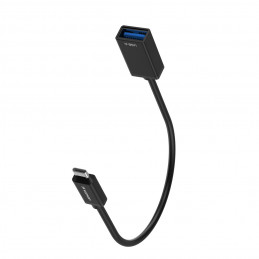 „Wozinsky WOTGY1S“ USB-C 3.0 (kištukas) - USB-A 3.0 (lizdas) OTG adapteris – juodas