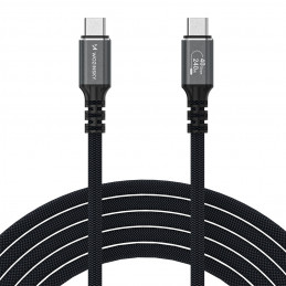 Wozinsky WPS-UY415S USB-C Thunderbolt 4 kabelis 240W 1.5m 4K - juodas