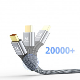„Wozinsky WPS-16AYL1S DisplayPort 2.1“ kabelis, sertifikuotas VESA, 80 Gb/ s, 16K@60Hz, 8K@120Hz, 4K@240Hz, HDR HDCP DSC...