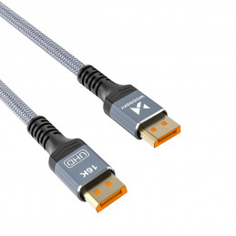 „Wozinsky WPS-16AYL2S DisplayPort 2.1“ kabelis, sertifikuotas VESA, 80 Gb/ s, 16K@60Hz, 8K@120Hz, 4K@240Hz, HDR HDCP DSC...