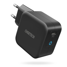 Choetech greitas GaN USB Type C įkroviklis 61W 3A Power Delivery juodas (Q6006)