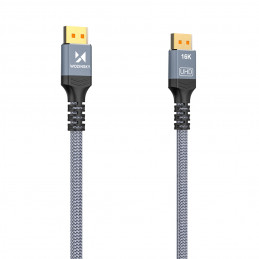 „Wozinsky WPS-16AYL3S DisplayPort 2.1“ kabelis, sertifikuotas VESA, 80 Gb/ s, 16K@60Hz, 8K@120Hz, 4K@240Hz, HDR HDCP DSC...