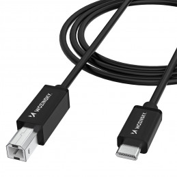 Wozinsky WKDDY1S USB-B - USB-C kabelis 1 m - juodas