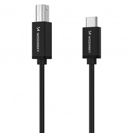 Wozinsky WKDDY2S USB-B - USB-C kabelis 2m - juodas