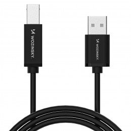 „Wozinsky WKDDY3S USB-B - USB-A 480Mb/ s“ kabelis, 2 m, juodas